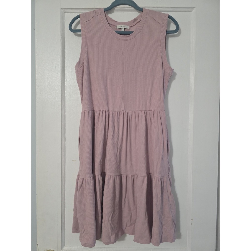 Another‎ Love Ribbed Tank Dress Rose Color Size Medium